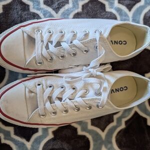 Converse White Canvas Sneakers